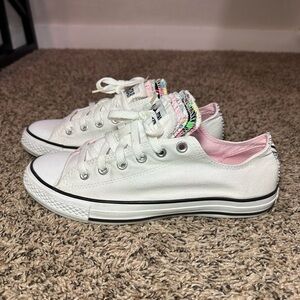 Converse All Star Multi Tongue Shoes Women’s Size 10 Canvas Low Top Sneakers